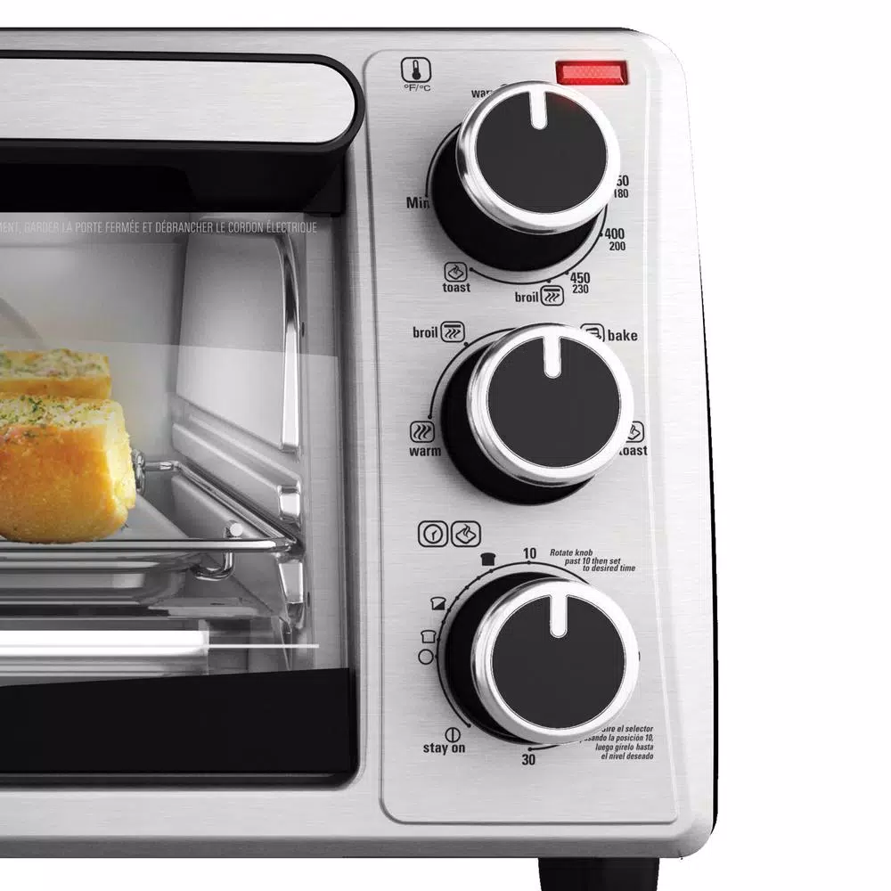 Toasters BLACK+DECKER 4-Slice Stainless Steel Toaster Oven 7 Toasters BLACK+DECKER 4-Slice Stainless Steel Toaster Oven - Image 5