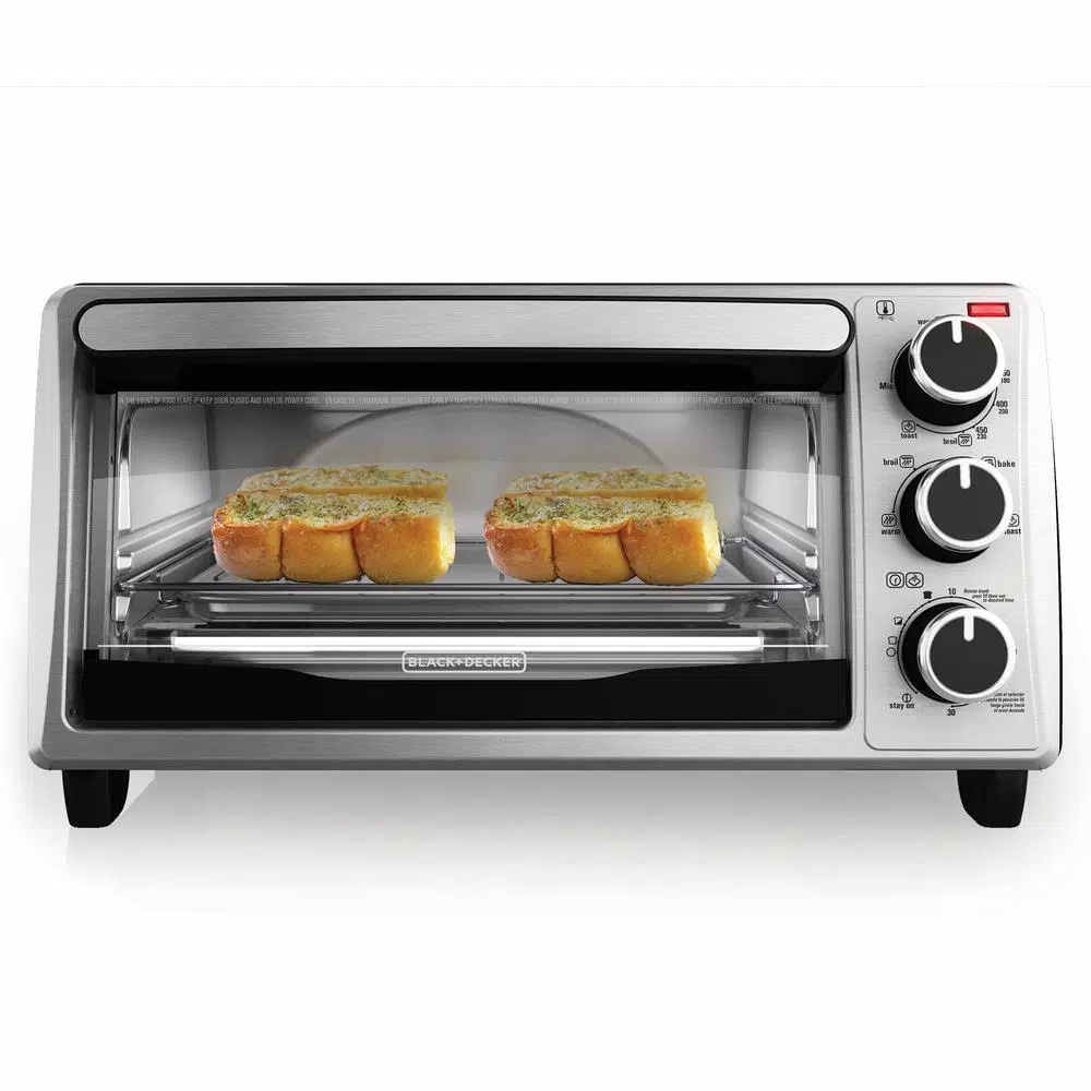 Toasters BLACK+DECKER 4-Slice Stainless Steel Toaster Oven 5 Toasters BLACK+DECKER 4-Slice Stainless Steel Toaster Oven - Image 3