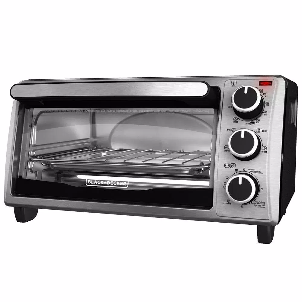Toasters BLACK+DECKER 4-Slice Stainless Steel Toaster Oven 4 Toasters BLACK+DECKER 4-Slice Stainless Steel Toaster Oven - Image 2