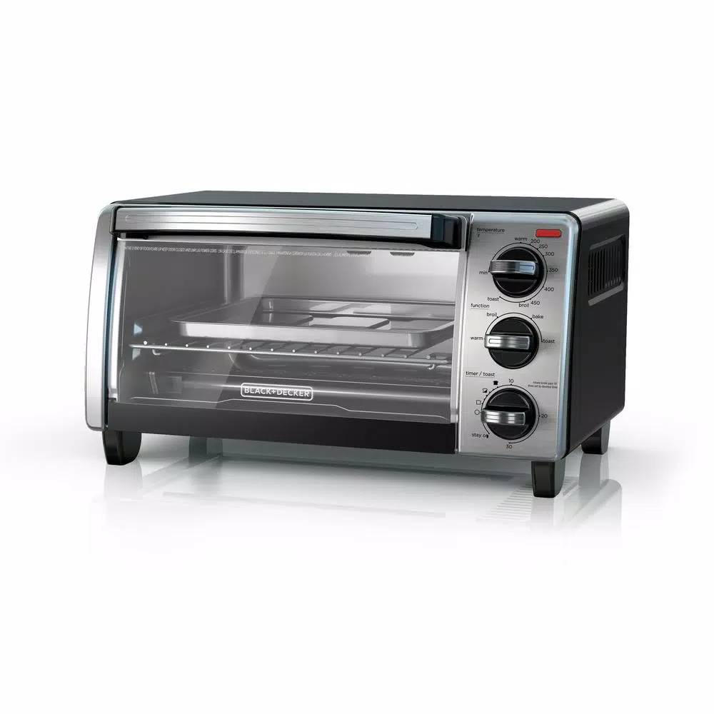 Toasters BLACK+DECKER 1150 W 4-Slice Stainless Steel Convection Toaster Oven With Built-In Timer 4 Toasters BLACK+DECKER 1150 W 4-Slice Stainless Steel Convection Toaster Oven With Built-In Timer - Image 2