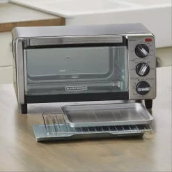 Toasters BLACK+DECKER 1150 W 4-Slice Stainless Steel Convection Toaster Oven With Built-In Timer 15 Toasters BLACK+DECKER 1150 W 4-Slice Stainless Steel Convection Toaster Oven With Built-In Timer -Dessert Makers Popular Store stainless steel black decker toaster ovens to1750sb fa 1000