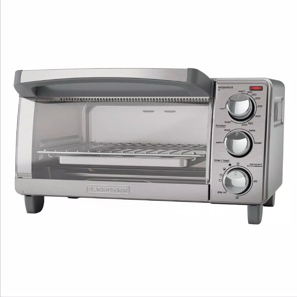 Toasters BLACK+DECKER 4-Slice Stainless Steel Toaster Oven 3 Toasters BLACK+DECKER 4-Slice Stainless Steel Toaster Oven