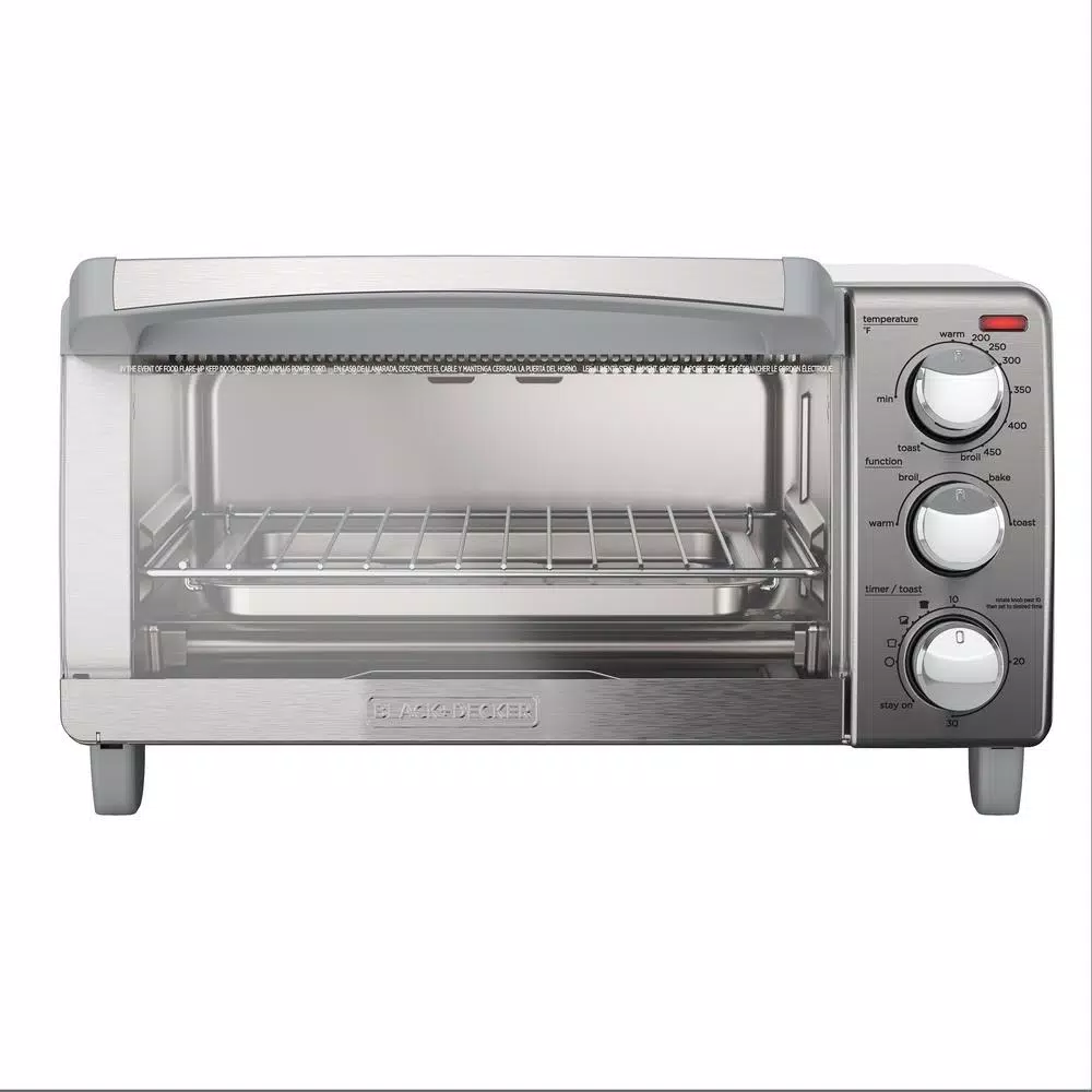 Toasters BLACK+DECKER 4-Slice Stainless Steel Toaster Oven 4 Toasters BLACK+DECKER 4-Slice Stainless Steel Toaster Oven - Image 2