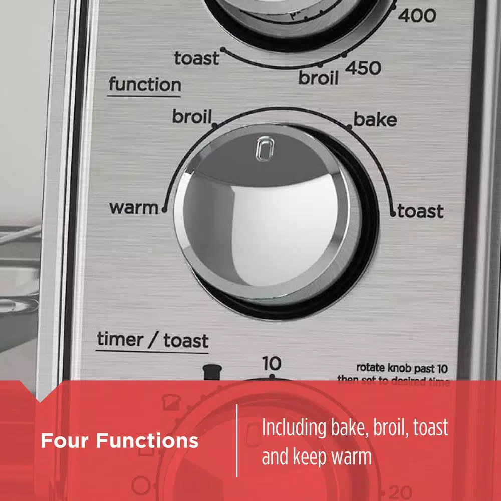 Toasters BLACK+DECKER 4-Slice Stainless Steel Toaster Oven 5 Toasters BLACK+DECKER 4-Slice Stainless Steel Toaster Oven - Image 3