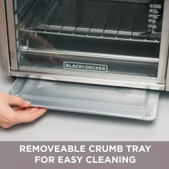 Toasters BLACK+DECKER 1500 W 6-Slice Stainless Steel Toaster Oven With Built-In Timer 17 Toasters BLACK+DECKER 1500 W 6-Slice Stainless Steel Toaster Oven With Built-In Timer -Dessert Makers Popular Store stainless steel black decker toaster ovens to3210ssd 31 1000