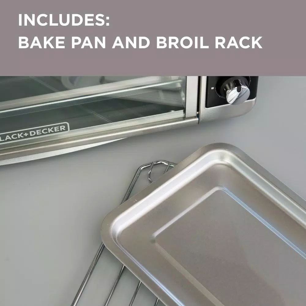 Toasters BLACK+DECKER 1500 W 8-Slice Stainless Steel Toaster Oven With Broiler 9 Toasters BLACK+DECKER 1500 W 8-Slice Stainless Steel Toaster Oven With Broiler - Image 7