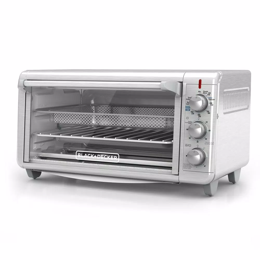 Toasters BLACK+DECKER Crisp ‘N Bake 1500 W 8-Slice Stainless Steel Toaster Oven With Fry Basket 4 Toasters BLACK+DECKER Crisp ‘N Bake 1500 W 8-Slice Stainless Steel Toaster Oven With Fry Basket - Image 2