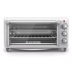 Toasters BLACK+DECKER Crisp ‘N Bake 1500 W 8-Slice Stainless Steel Toaster Oven With Fry Basket
