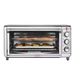 Toasters BLACK+DECKER Crisp ‘N Bake 1500 W 8-Slice Stainless Steel Toaster Oven With Fry Basket 14 Toasters BLACK+DECKER Crisp ‘N Bake 1500 W 8-Slice Stainless Steel Toaster Oven With Fry Basket -Dessert Makers Popular Store stainless steel black decker toaster ovens to3265xssd hd 66 1000