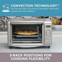 Toasters BLACK+DECKER 1500 W 6-Slice Stainless Steel Countertop Toaster Oven With Built-In Timer 14 Toasters BLACK+DECKER 1500 W 6-Slice Stainless Steel Countertop Toaster Oven With Built-In Timer -Dessert Makers Popular Store stainless steel black decker toaster ovens to3280ssd 1f 1000
