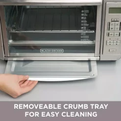 Toasters BLACK+DECKER 1500 W 6-Slice Stainless Steel Countertop Toaster Oven With Built-In Timer 16 Toasters BLACK+DECKER 1500 W 6-Slice Stainless Steel Countertop Toaster Oven With Built-In Timer -Dessert Makers Popular Store stainless steel black decker toaster ovens to3280ssd fa 1000