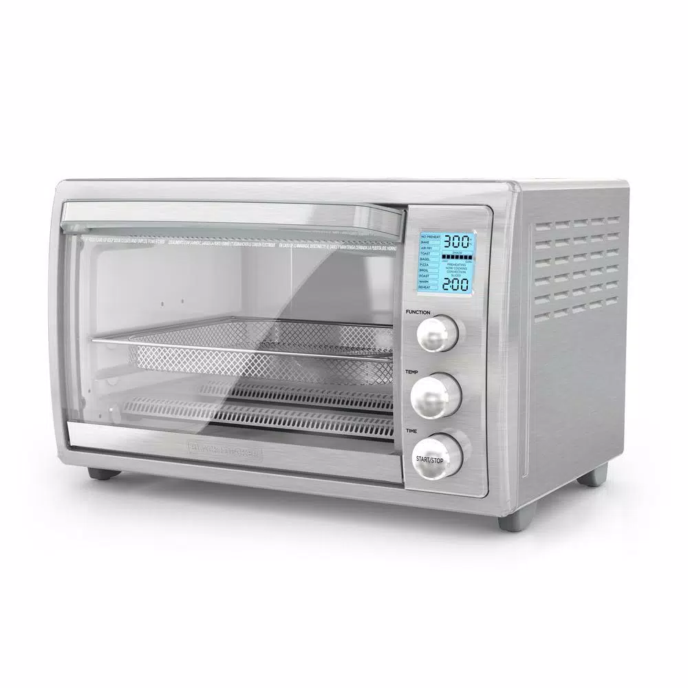 Toasters BLACK+DECKER Crisp ‘N Bake 8-Slice Air Fry Toaster Oven No Preheat, Stainless 3 Toasters BLACK+DECKER Crisp ‘N Bake 8-Slice Air Fry Toaster Oven No Preheat, Stainless