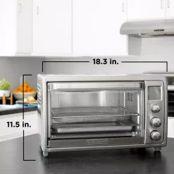 Toasters BLACK+DECKER Crisp ‘N Bake 8-Slice Air Fry Toaster Oven No Preheat, Stainless 15 Toasters BLACK+DECKER Crisp ‘N Bake 8-Slice Air Fry Toaster Oven No Preheat, Stainless -Dessert Makers Popular Store stainless steel black decker toaster ovens tod5035ss 76 1000