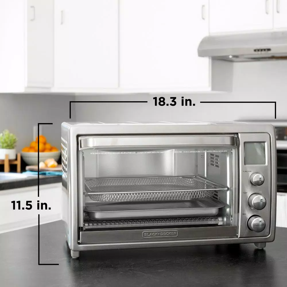 Toasters BLACK+DECKER Crisp ‘N Bake 8-Slice Air Fry Toaster Oven No Preheat, Stainless 9 Toasters BLACK+DECKER Crisp ‘N Bake 8-Slice Air Fry Toaster Oven No Preheat, Stainless - Image 7