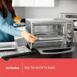 Toasters BLACK+DECKER Crisp ‘N Bake 8-Slice Air Fry Toaster Oven No Preheat, Stainless 14 Toasters BLACK+DECKER Crisp ‘N Bake 8-Slice Air Fry Toaster Oven No Preheat, Stainless -Dessert Makers Popular Store stainless steel black decker toaster ovens tod5035ss fa 1000