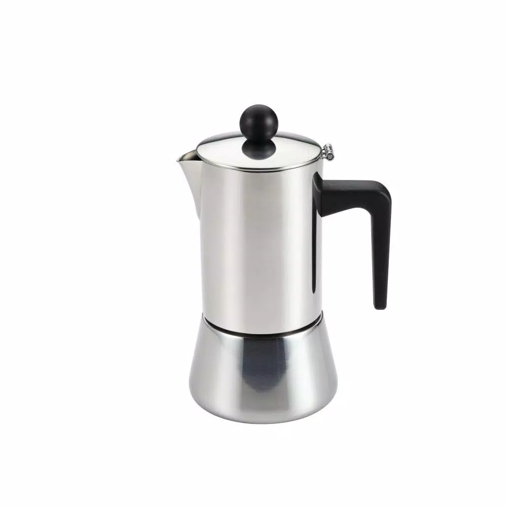 Coffee Makers BonJour 4-Cup Stovetop Espresso Maker In Stainless Steel 3 Coffee Makers BonJour 4-Cup Stovetop Espresso Maker In Stainless Steel