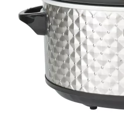 Cookers Brentwood Appliances Diamond 7 Qt. Stainless Steel Slow Cooker With Tempered Glass Lid 14 Cookers Brentwood Appliances Diamond 7 Qt. Stainless Steel Slow Cooker With Tempered Glass Lid -Dessert Makers Popular Store stainless steel brentwood appliances slow cookers sc 157s 44 1000