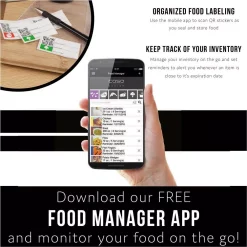 Food Processing CASO VC 10 Stainless Steel Food Vacuum Sealer With Food Management App And Food Vacuum Rolls (Set Of 2) 19 Food Processing CASO VC 10 Stainless Steel Food Vacuum Sealer With Food Management App And Food Vacuum Rolls (Set Of 2) -Dessert Makers Popular Store stainless steel caso food vacuum sealers 11340 2 kit 1f 1000