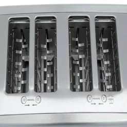 Toasters Cuisinart Touch To Toast 4-Slice Stainless Steel Wide Slot Leverless Toaster -Dessert Makers Popular Store stainless steel cuisinart pop up toasters cpt 440 1f 1000