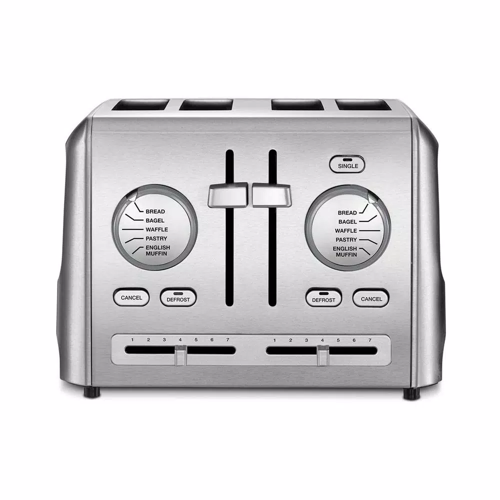 Toasters Cuisinart Custom Select 4-Slice Stainless Steel Toaster With Crumb Tray 3 Toasters Cuisinart Custom Select 4-Slice Stainless Steel Toaster With Crumb Tray