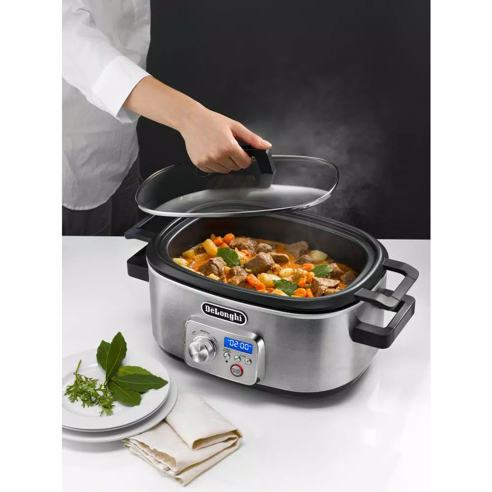 Cookers DeLonghi Livenza 6 Qt. Programmable Slow Cooker With Stovetop-Safe Pot 5 Cookers DeLonghi Livenza 6 Qt. Programmable Slow Cooker With Stovetop-Safe Pot - Image 3