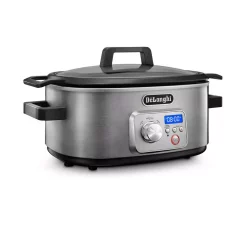 Cookers DeLonghi Livenza 6 Qt. Programmable Slow Cooker With Stovetop-Safe Pot 13 Cookers DeLonghi Livenza 6 Qt. Programmable Slow Cooker With Stovetop-Safe Pot -Dessert Makers Popular Store stainless steel delonghi slow cookers cks1660d fa 1000