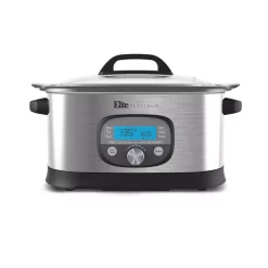 Cookers Elite 6.5 Qt. Stainless Steel Electric Multi-Cooker With Aluminum Pot