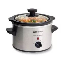 Cookers Elite Gourmet 1.5 Qt. Stainless Steel Mini Slow Cooker 9 Cookers Elite Gourmet 1.5 Qt. Stainless Steel Mini Slow Cooker -Dessert Makers Popular Store stainless steel elite slow cookers mst 250xs c3 1000