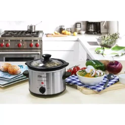 Cookers Elite Gourmet 1.5 Qt. Stainless Steel Mini Slow Cooker 13 Cookers Elite Gourmet 1.5 Qt. Stainless Steel Mini Slow Cooker -Dessert Makers Popular Store stainless steel elite slow cookers mst 250xs fa 1000