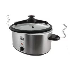 Cookers Elite Platinum 8.5 Qt. Stainless Steel Slow Cooker With Locking Lid 9 Cookers Elite Platinum 8.5 Qt. Stainless Steel Slow Cooker With Locking Lid -Dessert Makers Popular Store stainless steel elite slow cookers mst 900vxd 4f 1000