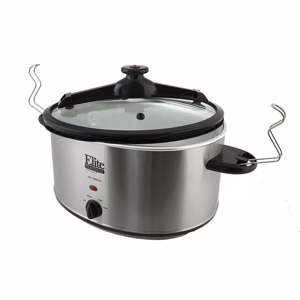 Cookers Elite Platinum 8.5 Qt. Stainless Steel Slow Cooker With Locking Lid 5 Cookers Elite Platinum 8.5 Qt. Stainless Steel Slow Cooker With Locking Lid - Image 3