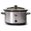 Cookers Elite Platinum 8.5 Qt. Stainless Steel Slow Cooker With Locking Lid 1 Cookers Elite Platinum 8.5 Qt. Stainless Steel Slow Cooker With Locking Lid -Dessert Makers Popular Store stainless steel elite slow cookers mst 900vxd 64 1000
