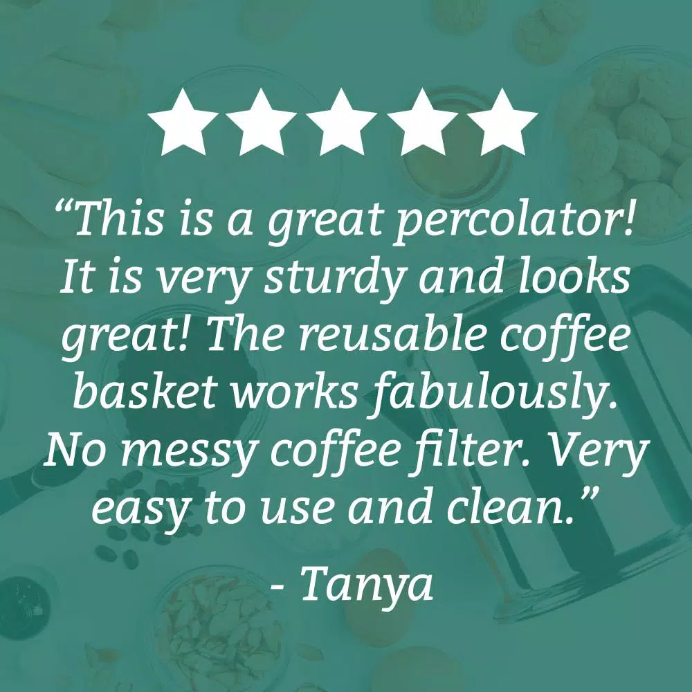 Coffee Makers Farberware 8-Cup Stainless Steel Percolator 9 Coffee Makers Farberware 8-Cup Stainless Steel Percolator - Image 7