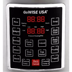 Cookers GoWISE USA 8 Qt. Stainless Steel Electric Pressure Cooker With Stainless Steel Pot 9 Cookers GoWISE USA 8 Qt. Stainless Steel Electric Pressure Cooker With Stainless Steel Pot -Dessert Makers Popular Store stainless steel gowise usa electric pressure cookers gw22623 4f 1000