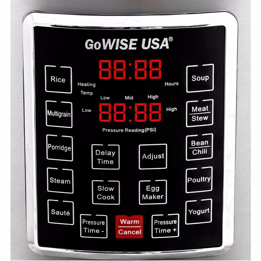 Cookers GoWISE USA 8 Qt. Stainless Steel Electric Pressure Cooker With Stainless Steel Pot 6 Cookers GoWISE USA 8 Qt. Stainless Steel Electric Pressure Cooker With Stainless Steel Pot - Image 4