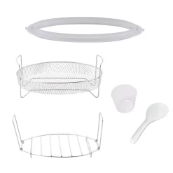 Cookers GoWISE USA Ovate 8.5 Qt. Stainless Steel Electric Pressure Cooker Oval With Accessories And 50-Recipes 15 Cookers GoWISE USA Ovate 8.5 Qt. Stainless Steel Electric Pressure Cooker Oval With Accessories And 50-Recipes -Dessert Makers Popular Store stainless steel gowise usa electric pressure cookers gw22708 fa 1000