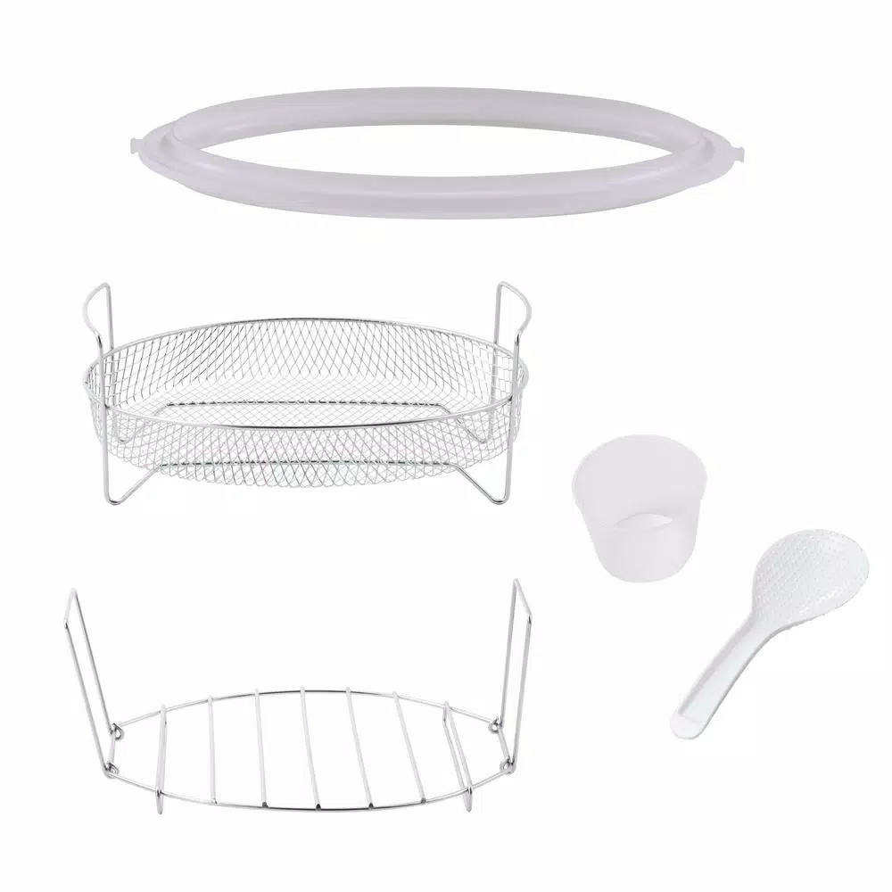 Cookers GoWISE USA Ovate 8.5 Qt. Stainless Steel Electric Pressure Cooker Oval With Accessories And 50-Recipes 8 Cookers GoWISE USA Ovate 8.5 Qt. Stainless Steel Electric Pressure Cooker Oval With Accessories And 50-Recipes - Image 6