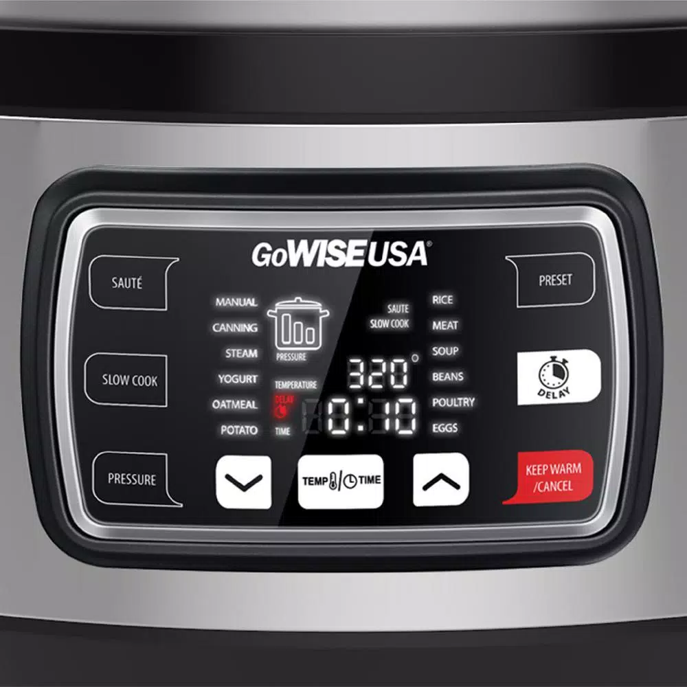 Cookers GoWISE USA Ovate 9.5 Qt. Stainless Steel Oval Electric Pressure Cooker With 6-Accessories And 50-Recipes 6 Cookers GoWISE USA Ovate 9.5 Qt. Stainless Steel Oval Electric Pressure Cooker With 6-Accessories And 50-Recipes - Image 4