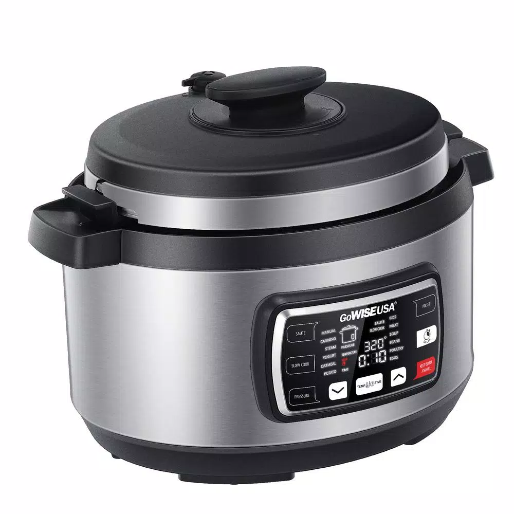Cookers GoWISE USA Ovate 9.5 Qt. Stainless Steel Oval Electric Pressure Cooker With 6-Accessories And 50-Recipes 4 Cookers GoWISE USA Ovate 9.5 Qt. Stainless Steel Oval Electric Pressure Cooker With 6-Accessories And 50-Recipes - Image 2