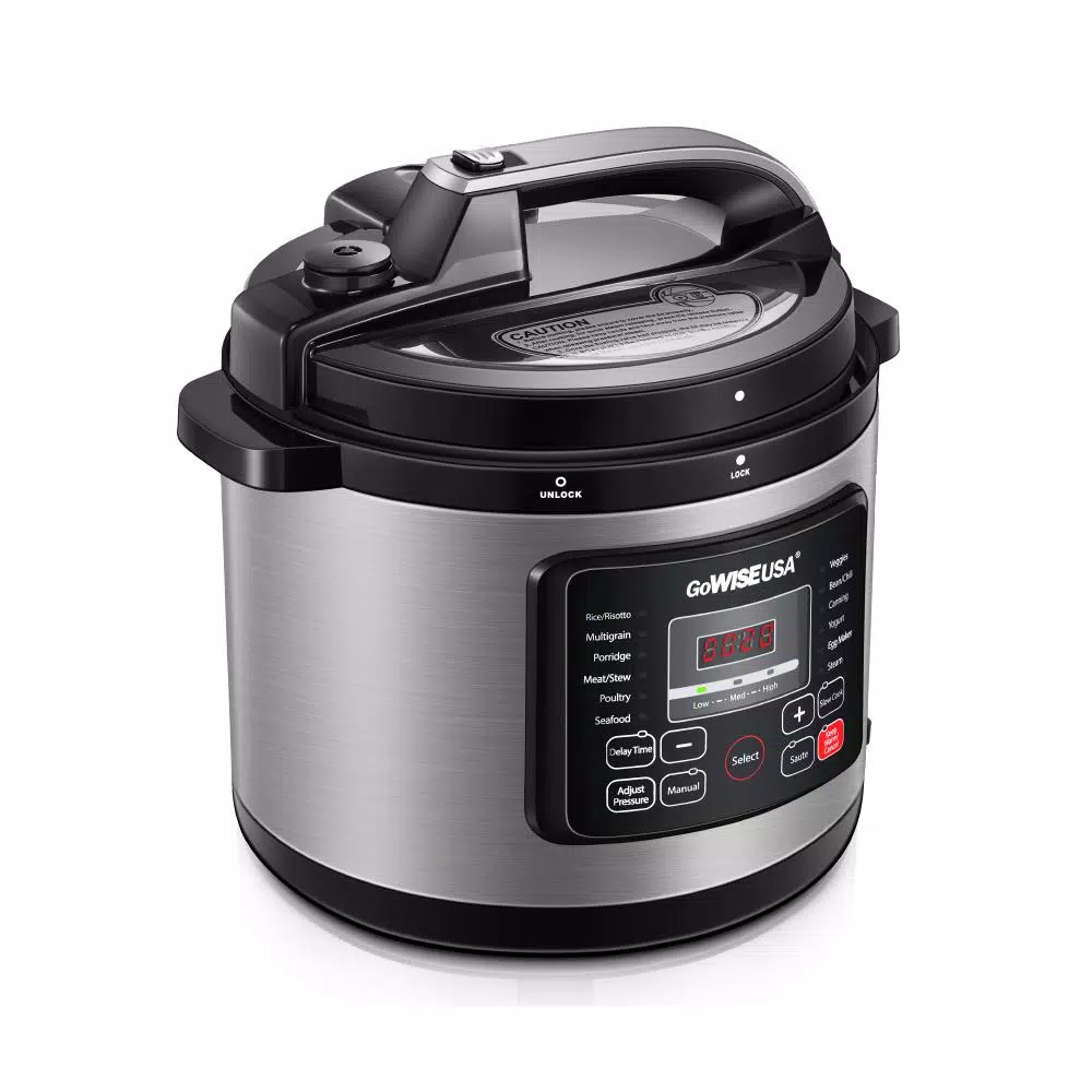 Cookers GoWISE USA 8 Qt. Stainless Steel Electric Pressure Cooker With Stainless Steel Pot 5 Cookers GoWISE USA 8 Qt. Stainless Steel Electric Pressure Cooker With Stainless Steel Pot - Image 3