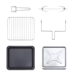 Toasters GoWISE USA 1600-Watts Stainless Steel 27 Qt. Electric Programmable Pressure Oven With Rotisserie Function And DIY Presets 13 Toasters GoWISE USA 1600-Watts Stainless Steel 27 Qt. Electric Programmable Pressure Oven With Rotisserie Function And DIY Presets -Dessert Makers Popular Store stainless steel gowise usa toaster ovens gw22710 fa 1000