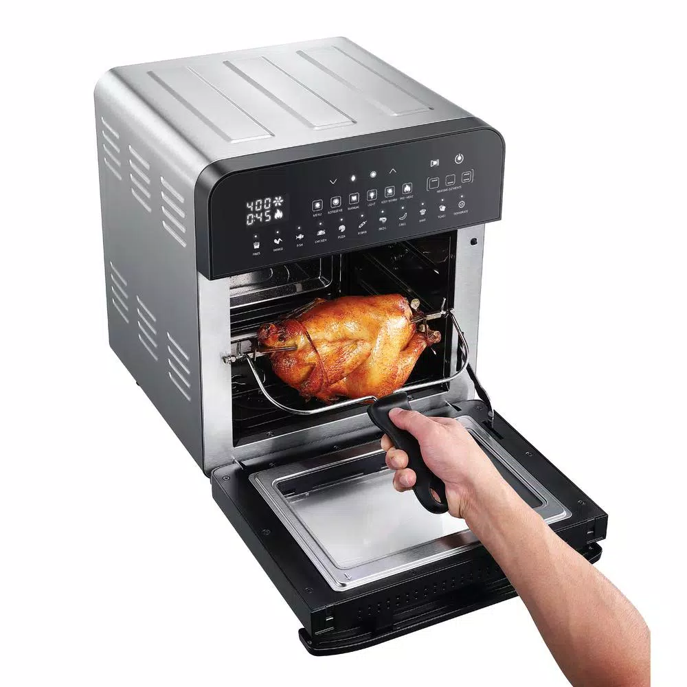 Toasters GoWISE USA 1700-Watts Electric Air Fryer Oven Grill Stainless Steel With Dual Heating Rotisserie And Dehydrator 6 Toasters GoWISE USA 1700-Watts Electric Air Fryer Oven Grill Stainless Steel With Dual Heating Rotisserie And Dehydrator - Image 4