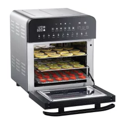 Toasters GoWISE USA 1700-Watts Electric Air Fryer Oven Grill Stainless Steel With Dual Heating Rotisserie And Dehydrator 13 Toasters GoWISE USA 1700-Watts Electric Air Fryer Oven Grill Stainless Steel With Dual Heating Rotisserie And Dehydrator -Dessert Makers Popular Store stainless steel gowise usa toaster ovens gw44805 44 1000