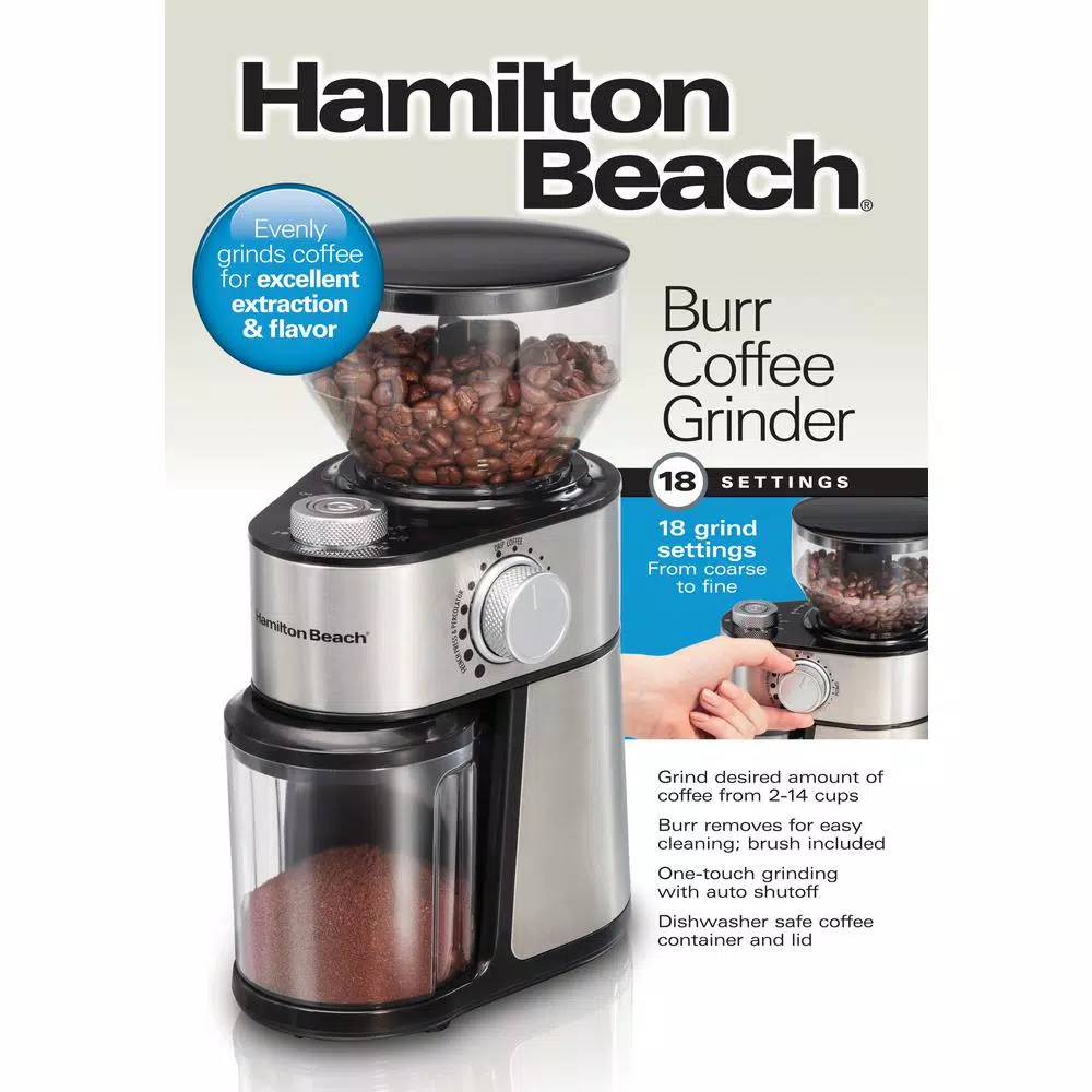 Coffee Makers Hamilton Beach 16 Oz Stainless Steel Burr Coffee Grinder 6 Coffee Makers Hamilton Beach 16 Oz Stainless Steel Burr Coffee Grinder - Image 4