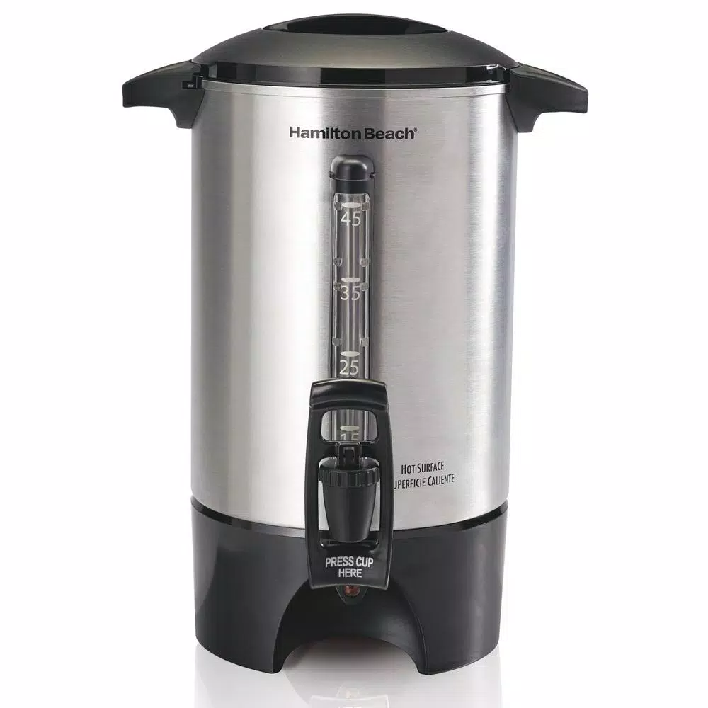 Coffee Makers Hamilton Beach 45-Cup Stainless Steel Coffee Urn With One-Handed Dispensing 6 Coffee Makers Hamilton Beach 45-Cup Stainless Steel Coffee Urn With One-Handed Dispensing - Image 4