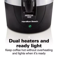 Coffee Makers Hamilton Beach 45-Cup Fast Brew Stainless Steel With 1-Hand Dispensing Coffee Urn -Dessert Makers Popular Store stainless steel hamilton beach coffee urns 40521 44 1000