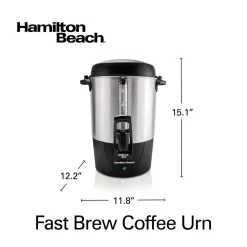 Coffee Makers Hamilton Beach 45-Cup Fast Brew Stainless Steel With 1-Hand Dispensing Coffee Urn -Dessert Makers Popular Store stainless steel hamilton beach coffee urns 40521 66 1000