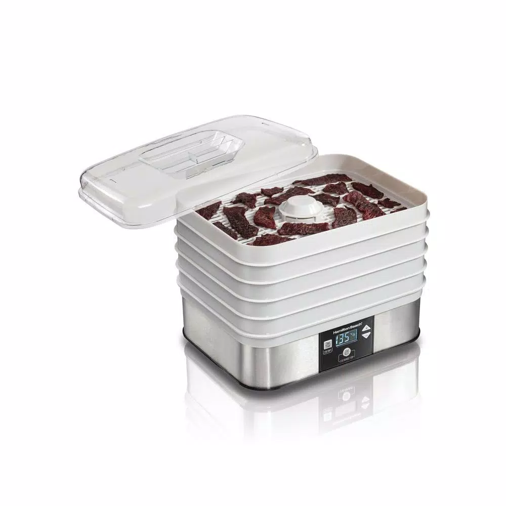 Food Processing Hamilton Beach 5-Tray Stainless Steel Food Dehydrator With Programmable Settings 5 Food Processing Hamilton Beach 5-Tray Stainless Steel Food Dehydrator With Programmable Settings - Image 3