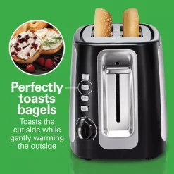 Toasters Hamilton Beach Sure Toast 800 W 2-Slice Stainless Steel Wide Slot Toaster -Dessert Makers Popular Store stainless steel hamilton beach pop up toasters 22820 1f 1000