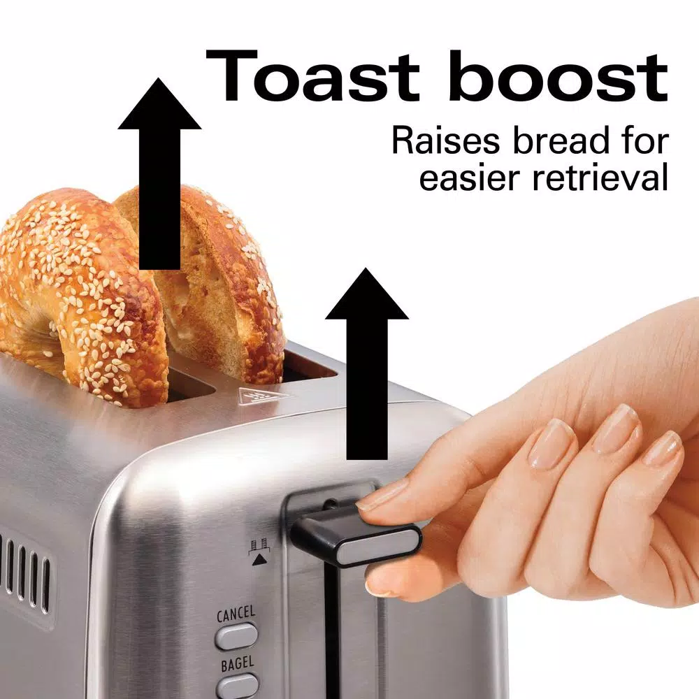 Toasters Hamilton Beach Pro 2-Slice Stainless Steel Wide Slot Toaster 8 Toasters Hamilton Beach Pro 2-Slice Stainless Steel Wide Slot Toaster - Image 6